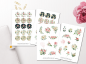 Preview: Bouquet of Roses Stickers Set